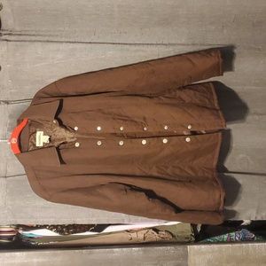 Brown blazer/light coat in brown and is size x-tra large,made by gander mountain